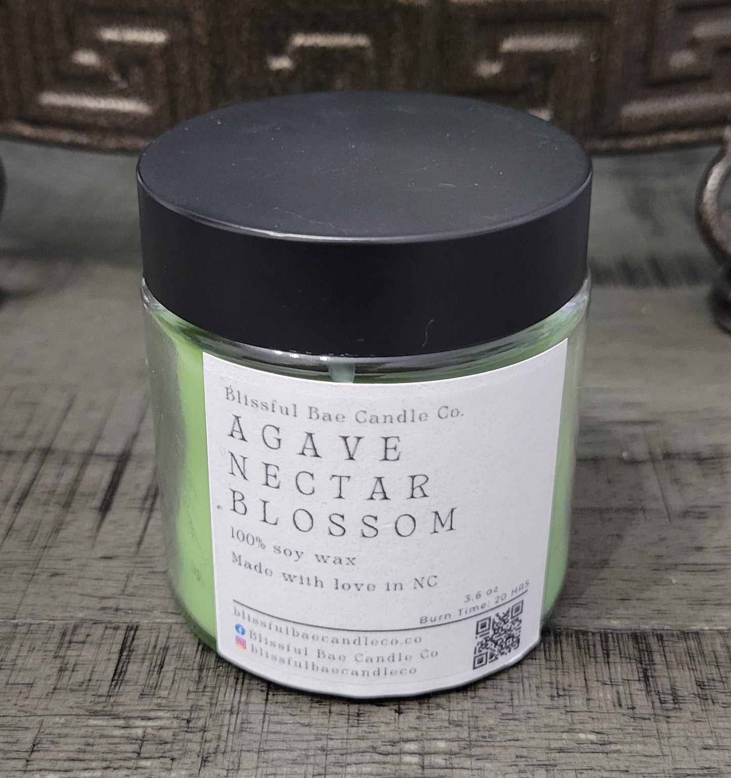 Agave Nectar & Lime Blossom Soy Candle