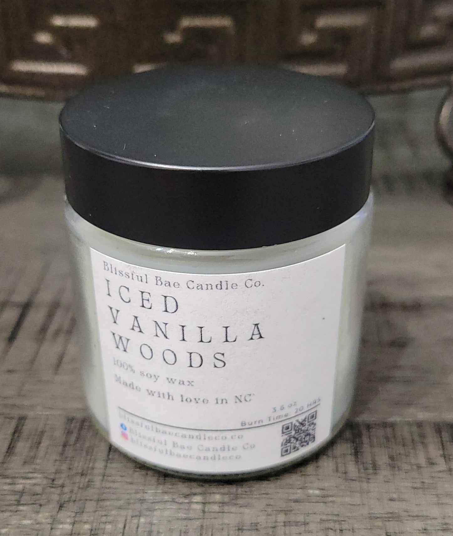 Iced Vanilla Woods Soy Candle
