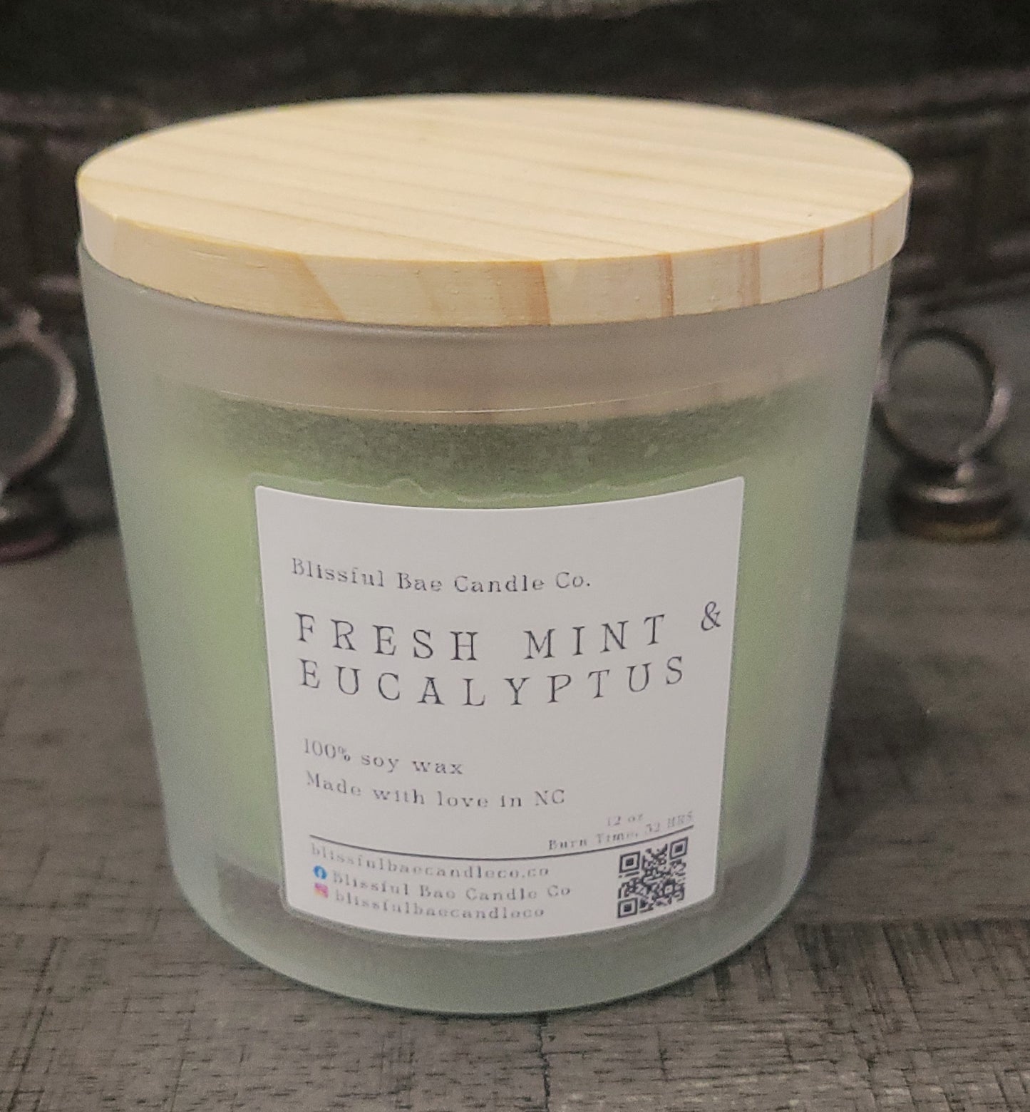 Fresh Mint & Eucalyptus Soy Candle