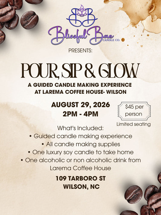 August 29 | Pour Sip & Glow at Larema Coffee House