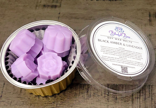 Black Amber & Lavender Soy Wax Melts
