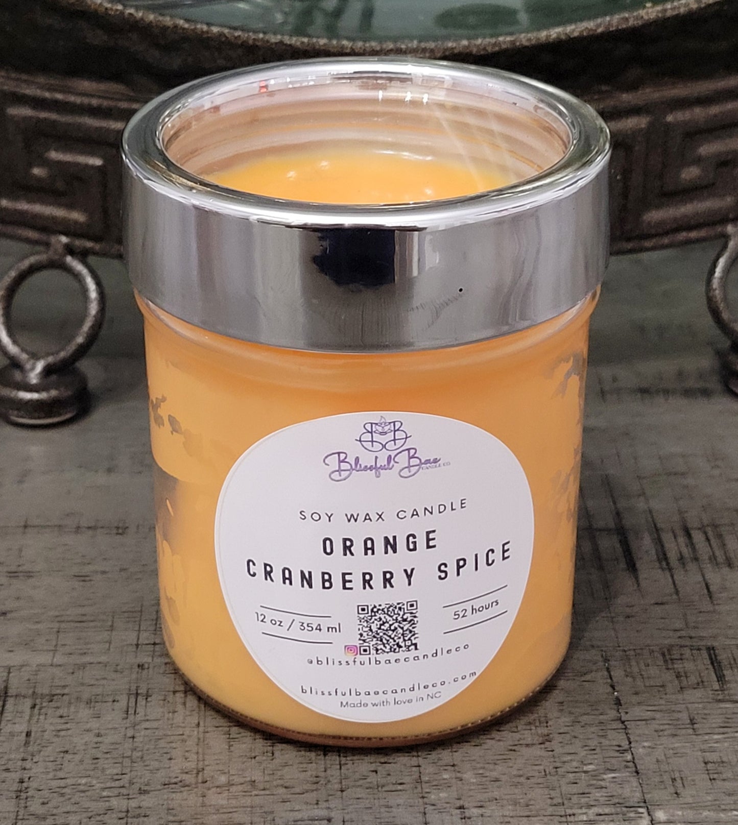 Orange Cranberry Spice Soy Candle
