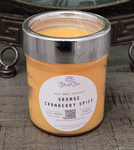 Orange Cranberry Spice Soy Candle
