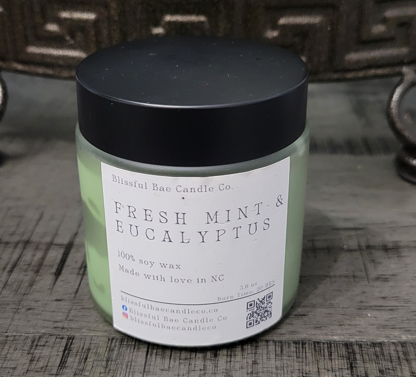 Fresh Mint & Eucalyptus Soy Candle