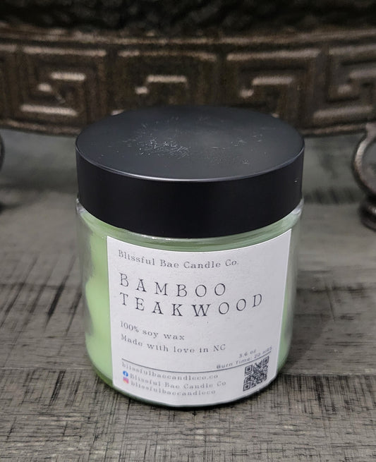 Bamboo Teakwood Soy Candle