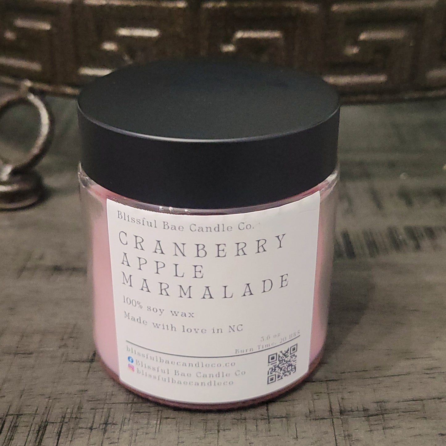 Cranberry Apple Marmalade Soy Candle