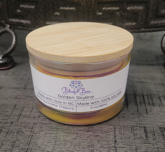 Golden Skyline Soy Candle