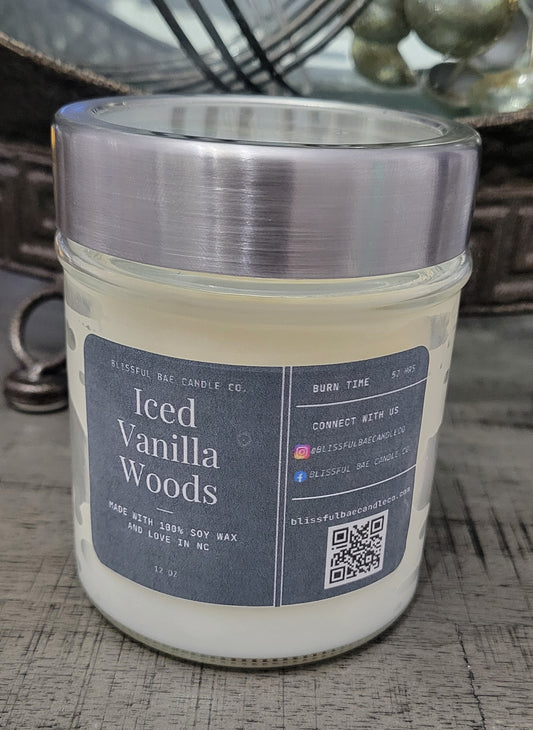 Iced Vanilla Woods Soy Candle