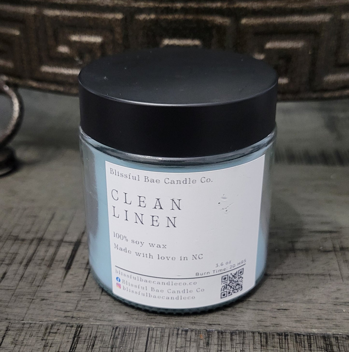 Clean Linen Soy Candle