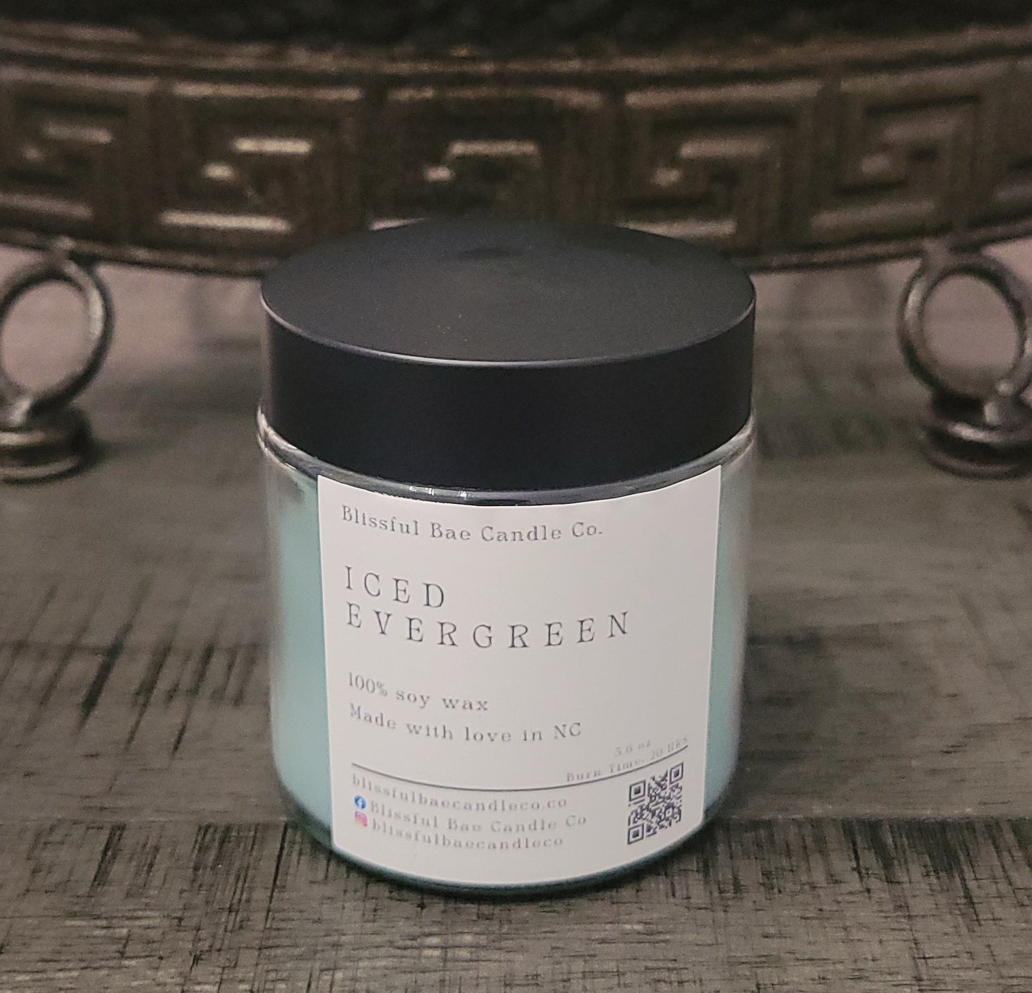 Iced Evergreen Soy Candle