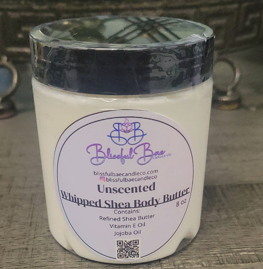 Unscented Whipped Shea Body Butter (8 oz)