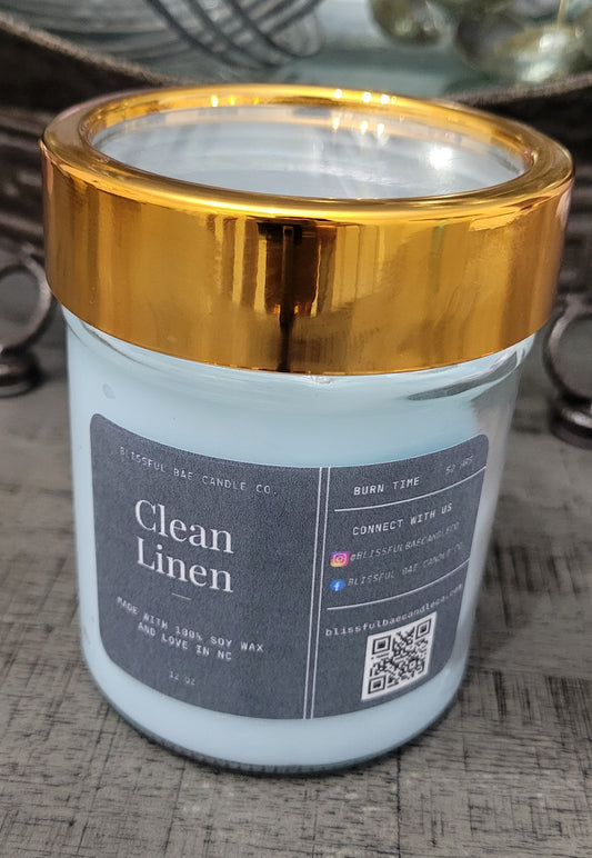 Clean Linen Soy Candle